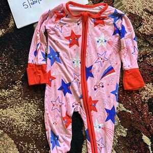 Little Sleepies pink Stars and Stripes